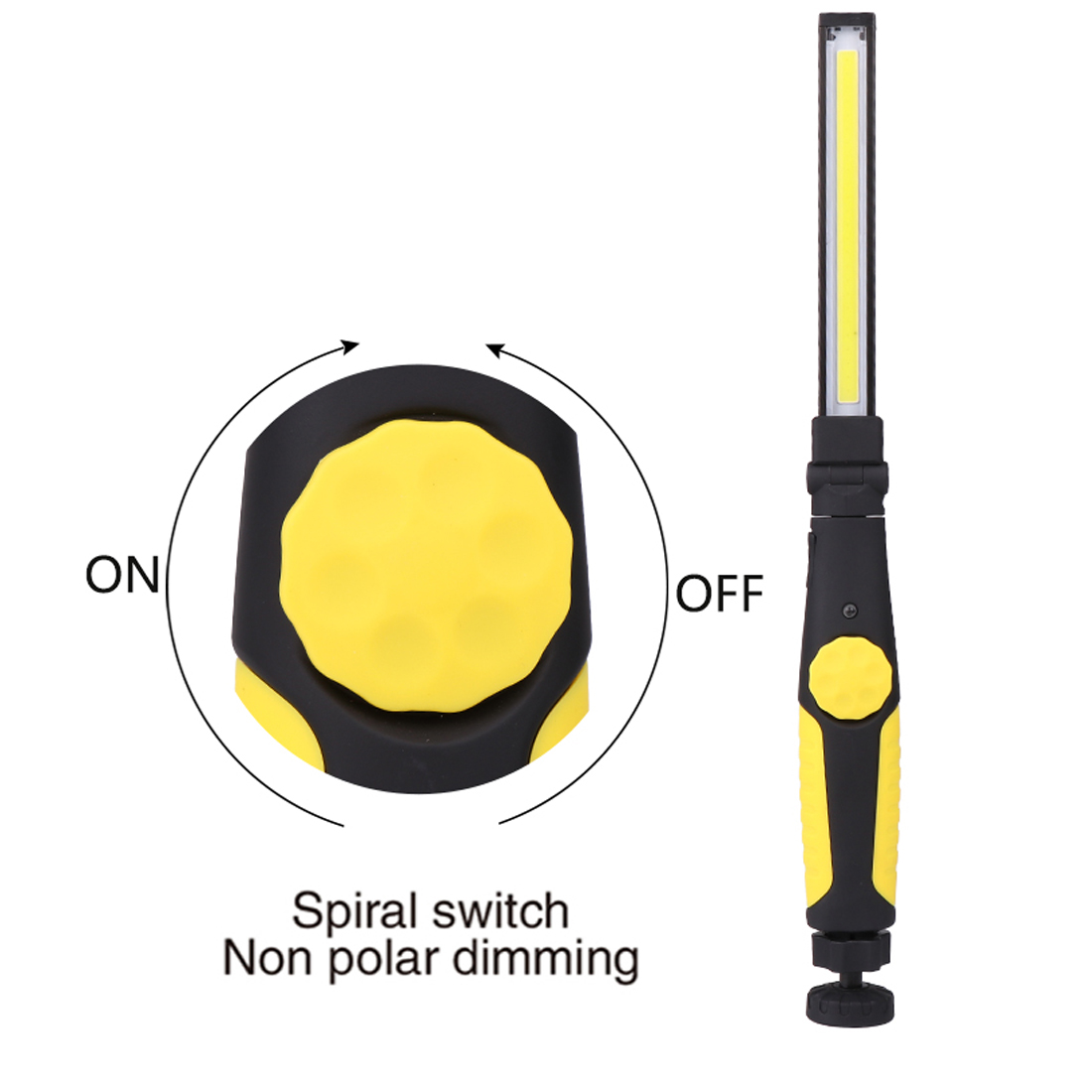 Lampes de travail LED COB, lampe de poche pliante avec Base magnétique, bande Rechargeable, lumière d'inspection lumineuse pour la réparation automobile
