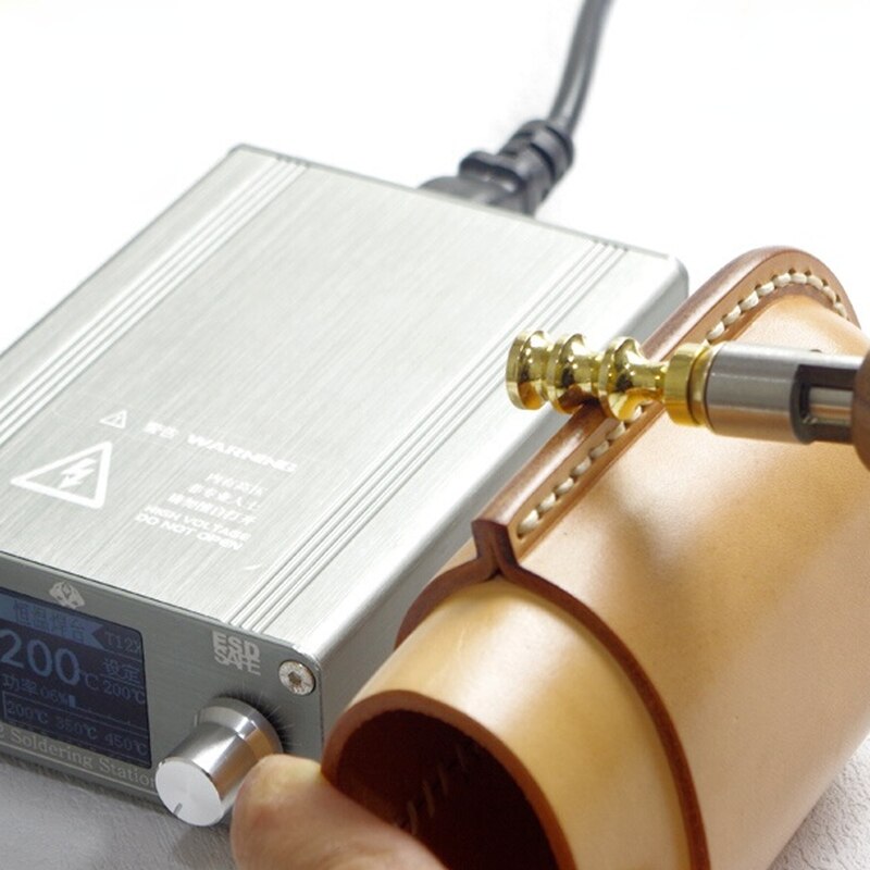 Elektrische Leder Wärme Rand Creaser Maschine 110V-220V Abdichtung Stanzen Heizung Ordner Rillen punkten Heißer Prozess Einstechen eisen