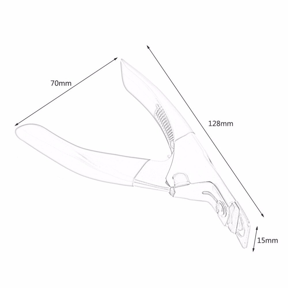 Red Manicure Nail Cutter Stainless Steel Nail Clipper Acrylic Gel False Nail Tip Cutter Clipper Nail Scissors