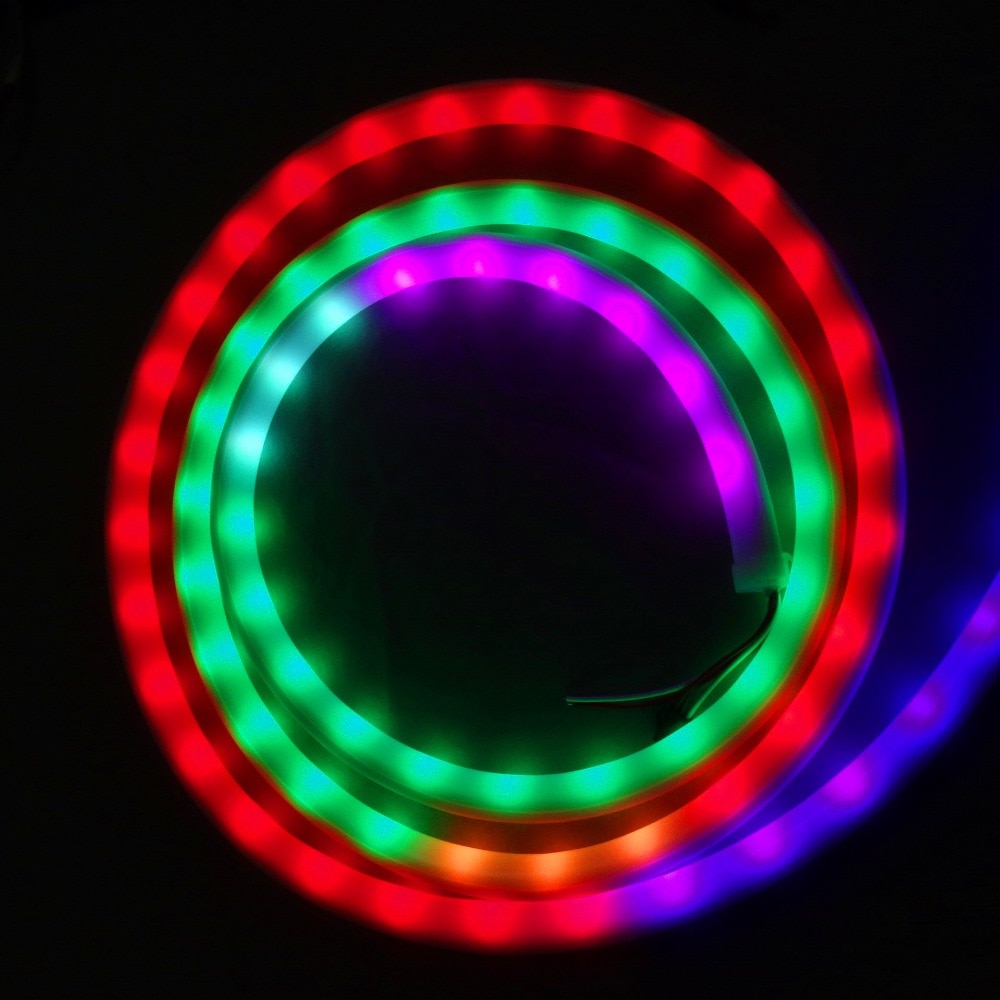 2.5 m DC12V WS2811 led neon pixel licht, RGB full color; 30 leds/m met 10 pixels/m; waterdicht