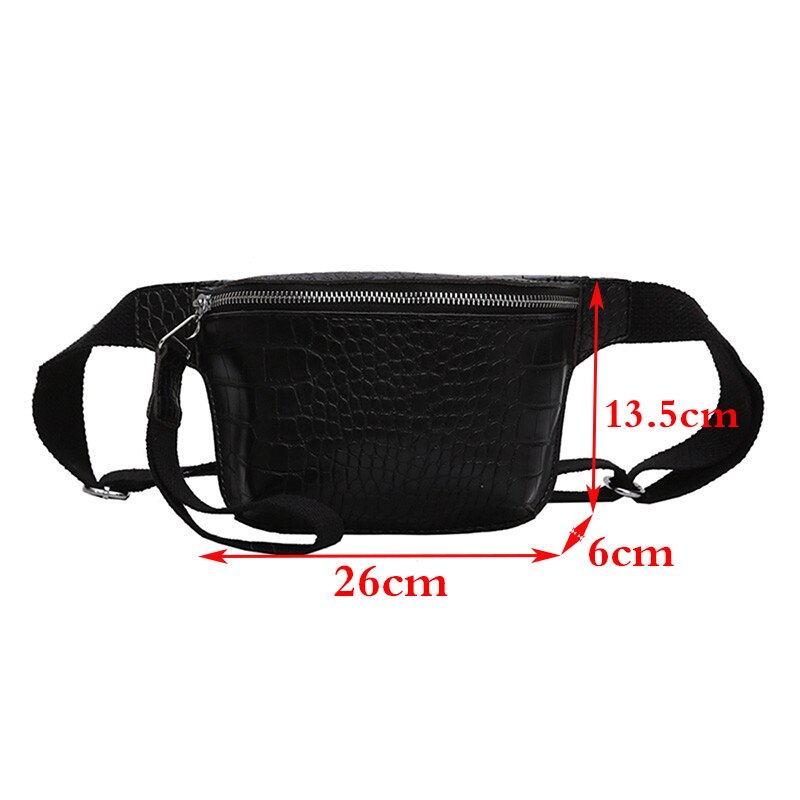 Casual Heuptas Vrouwen Alligator Lederen Fanny Pack Telefoon Pouch Dames Riem Tassen Lederen Crossbody Borst Packs Taille Verpakking