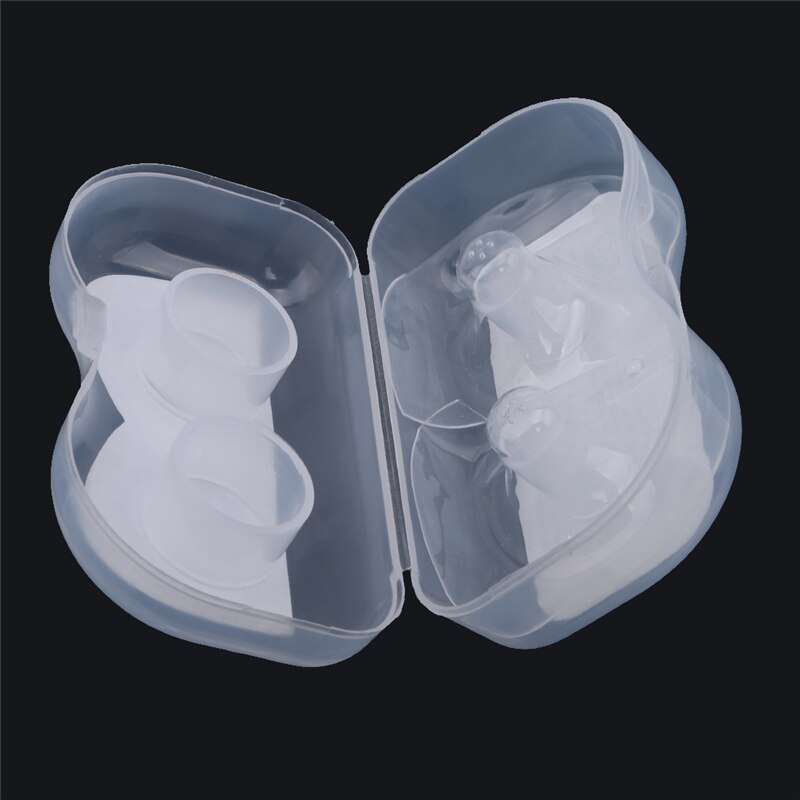 Pregnant Woman Silicone Nipple Shield Silica Gel Nipple Protector Baby Breast Milk Feeding Two Per Box