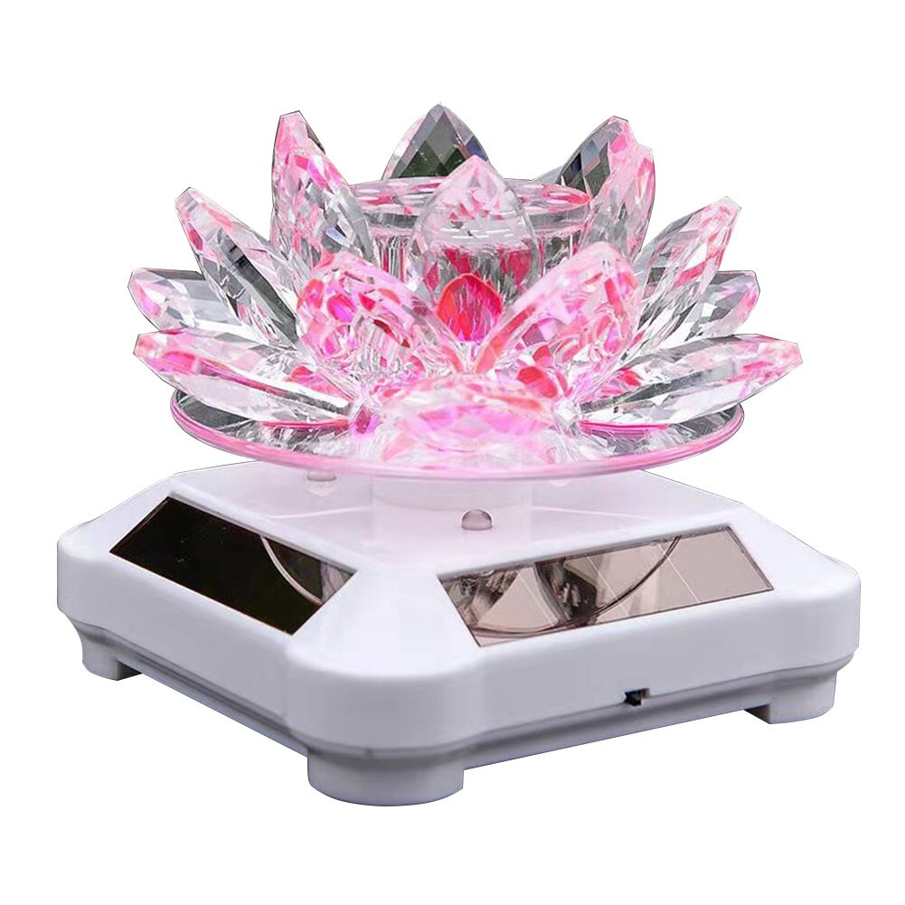 Solar Powered Bedroom Relaxing Home Office Freestanding 360 Degree Rotate Air Freshener Diffuser Car Aromatherapy Purification: Pink