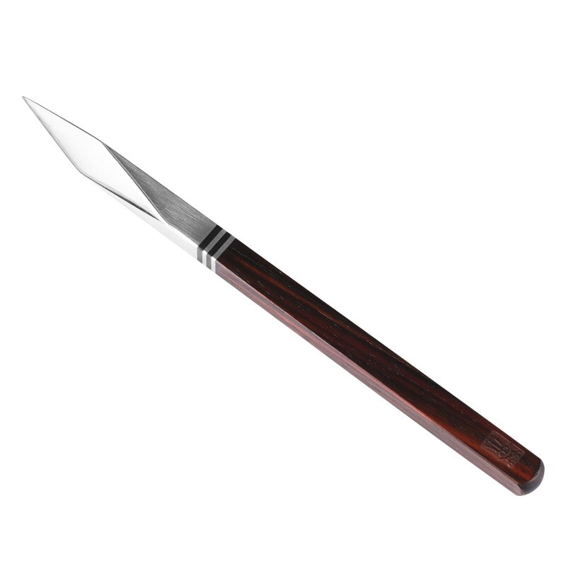 The tea knife Stainless steel Damascus pu-erh tea by hand Wooden handle pry tea cone parts Teaware