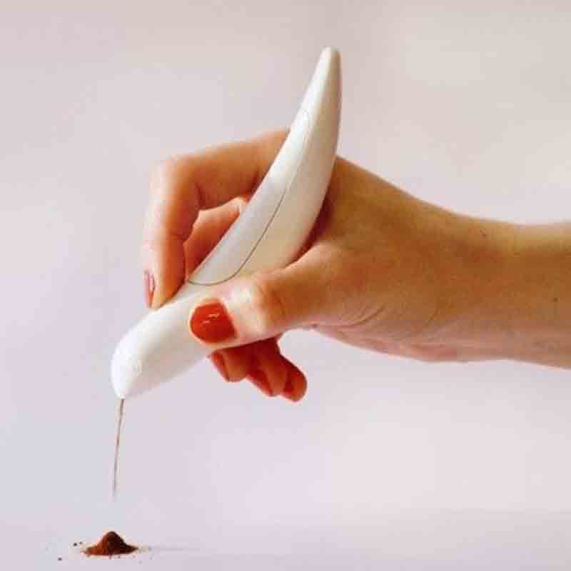 Latte Art Electrical Pen Coffee Carving Pen Coffee Stencils Cake Spice Cappuccino Decoration Pen Baking Pastry Tools