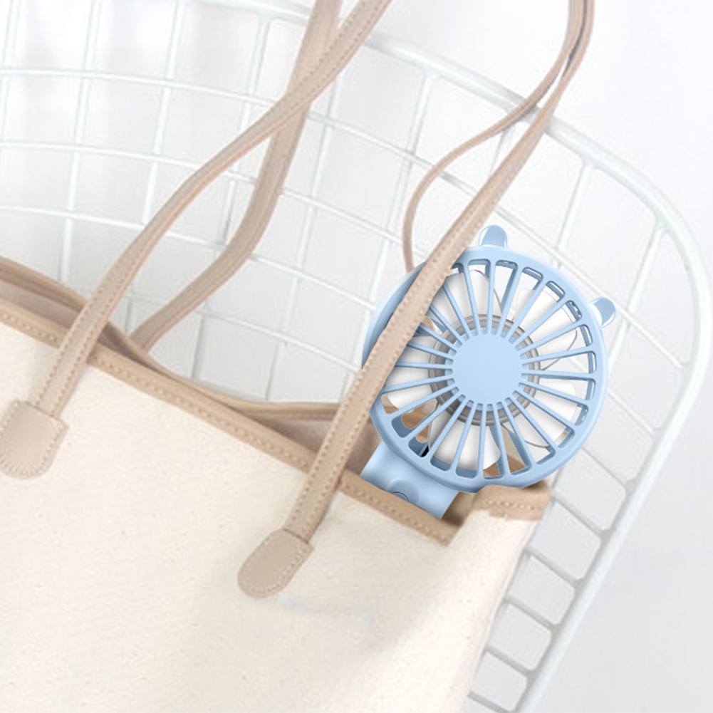 Portable Handheld Fan USB Rechargeable 300mAh Eyelash Mute Cooler Small Cooling Fan for Student Dormitory Office