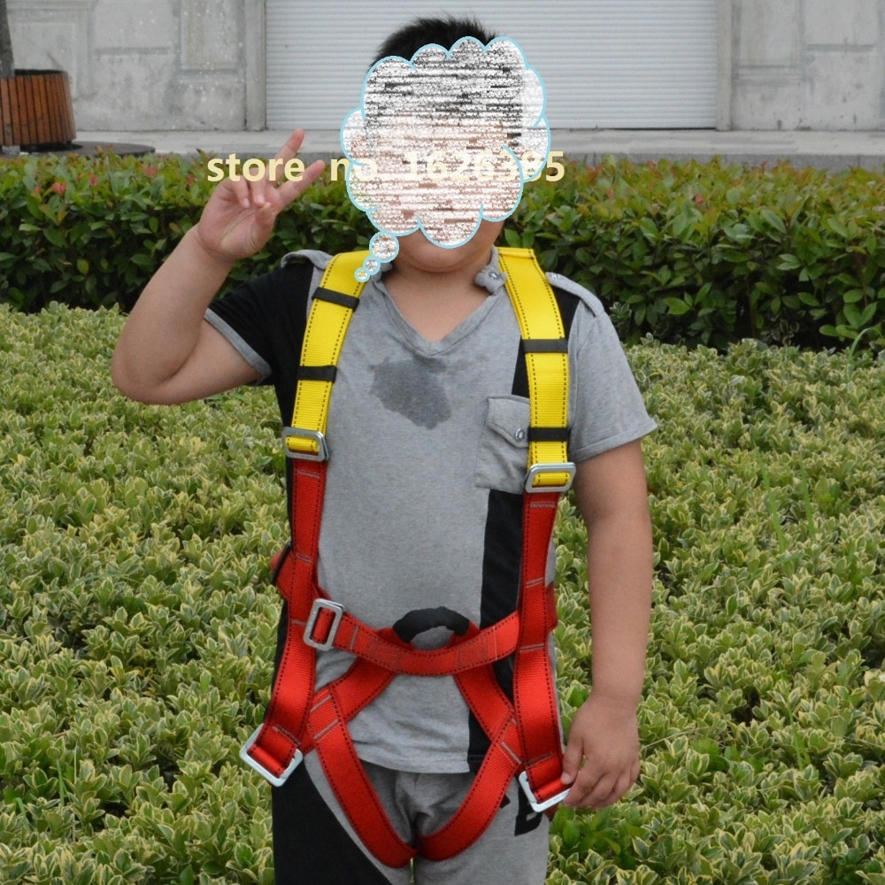 Kind kid full body outdoor veiligheidsgordel bergbeklimmen rotsklimmen kabel harnas touw lifting sling
