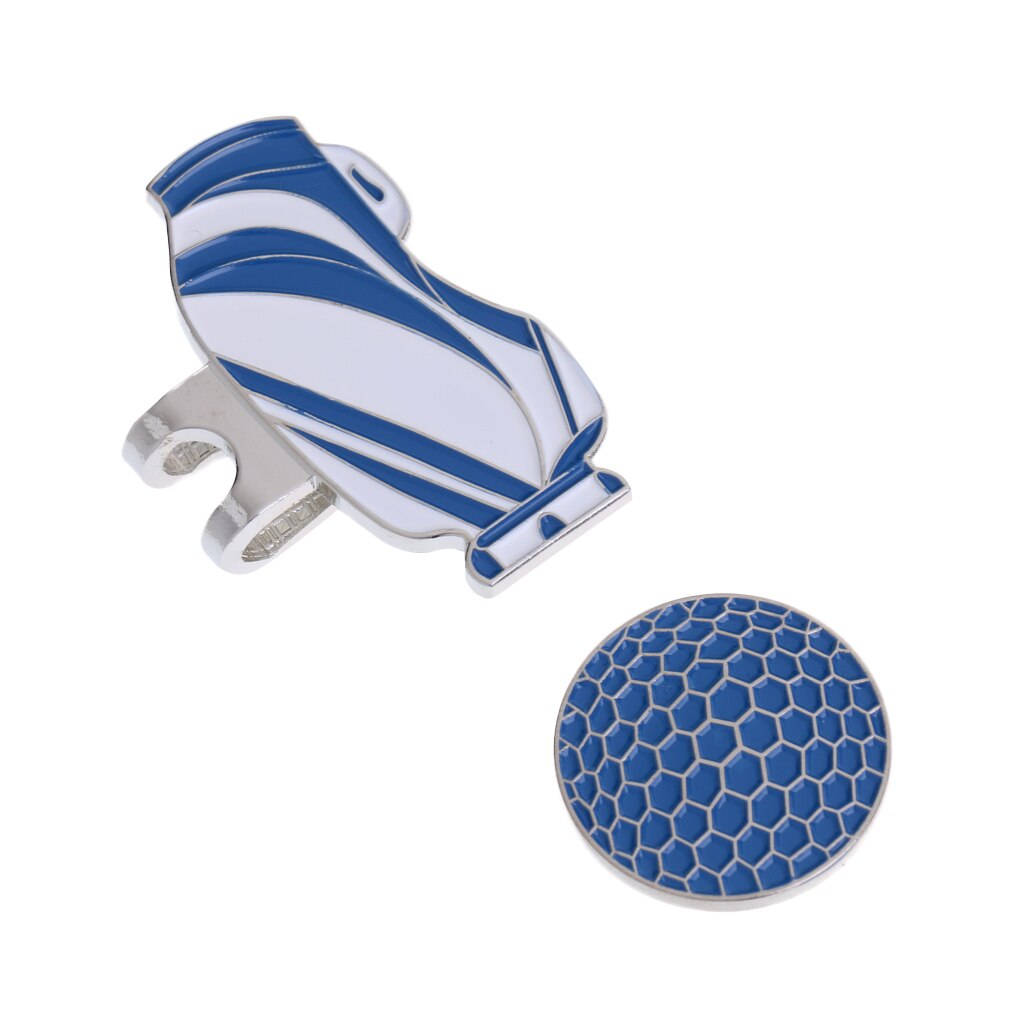 Sæt  of 2 stykker golfmarkører med magnetisk golfhatclips fantastisk golfspiller og golftilbehør