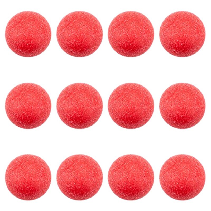 12-Pack Red Textured Tournament Foosballs for 36mm Table Football Game for Adults and Children: Default Title