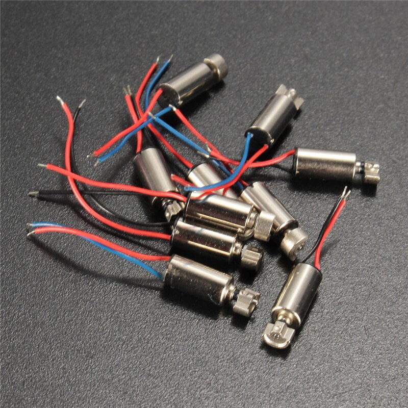 MTSPACE 10 pièces/ensemble 4x8mm DC 1.5-3V Micro téléphone portable moteur de Vibration sans noyau vibrateur Mini moteur de Massage pour SANYO de