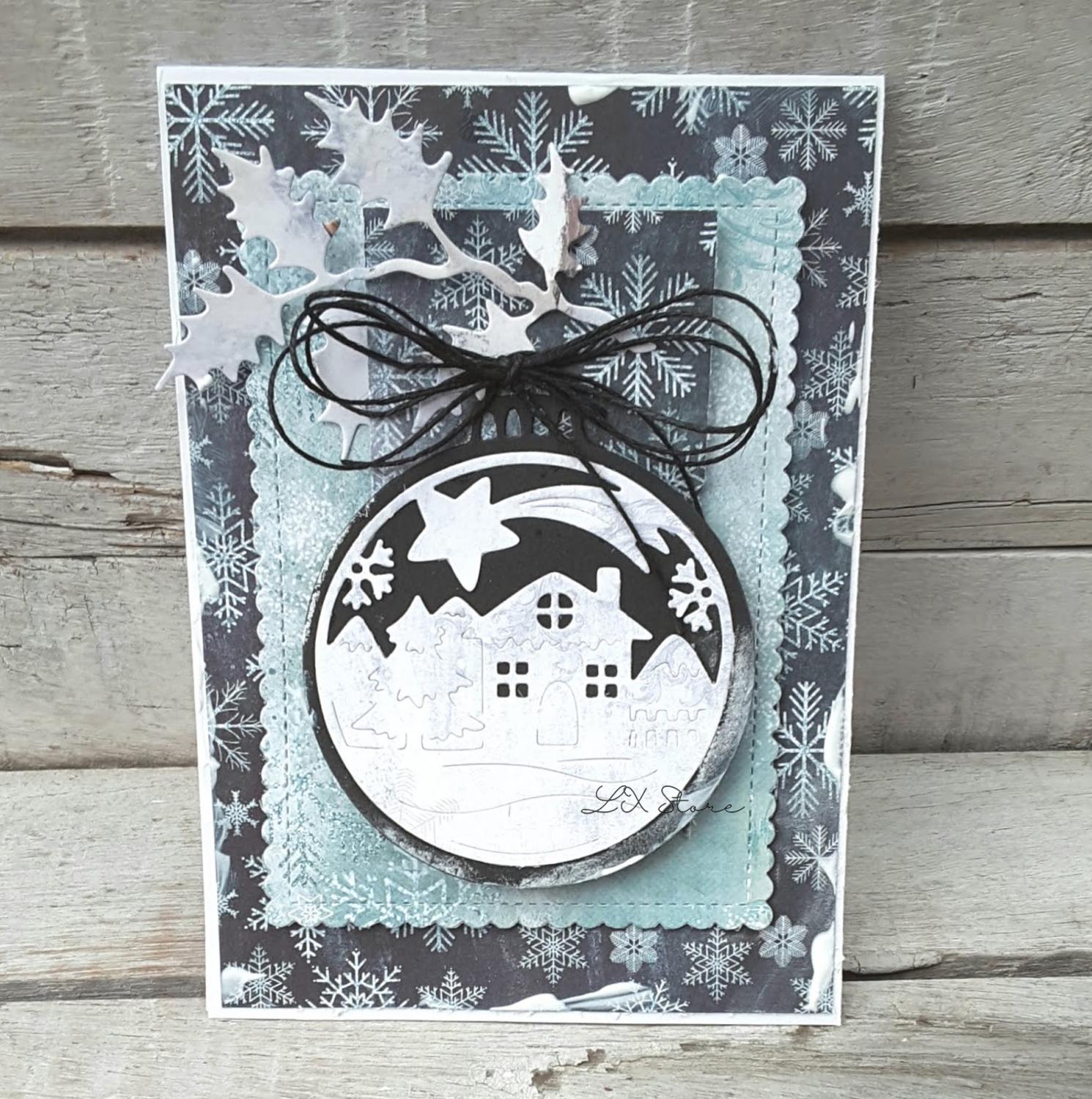 Ambachtelijke Metalen Snijden Sterven die cuts Kerst huis bal decoratie scrapbook Album Papier Card Craft Embossing die cuts