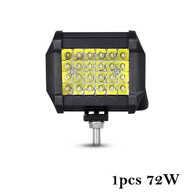 NLpearl Offroad LED Light Bar/work Light 12 24 Volt Spotlight LED Light Bar for Car Truck Boat Niva Lada 4x4 Atv LED Headlights: 1pc 72W LED BAR