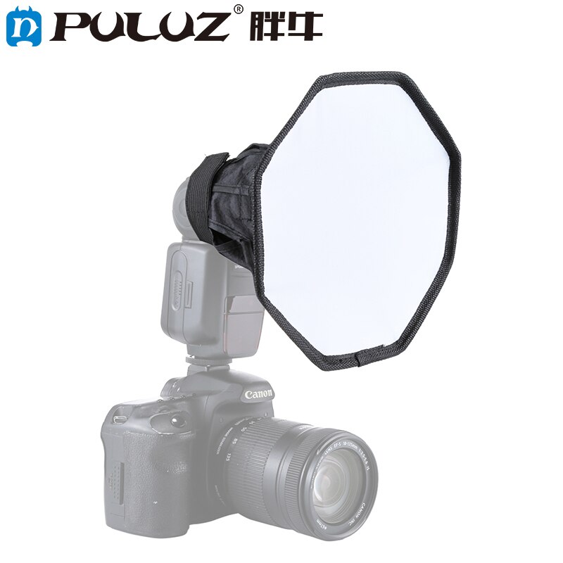 Puluz 20 Cm Flash Diffuser Professionele Mini Foto Diffuser Soft Box Voor Canon/Nikon/Sony Dslr Camera Speedlight softbox