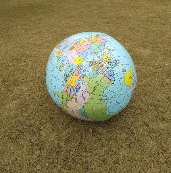 Large Inflatable globe 90CM Early Educational Inflatable Earth World Geography Globe Map Balloon Toy Beach Ball kids toys