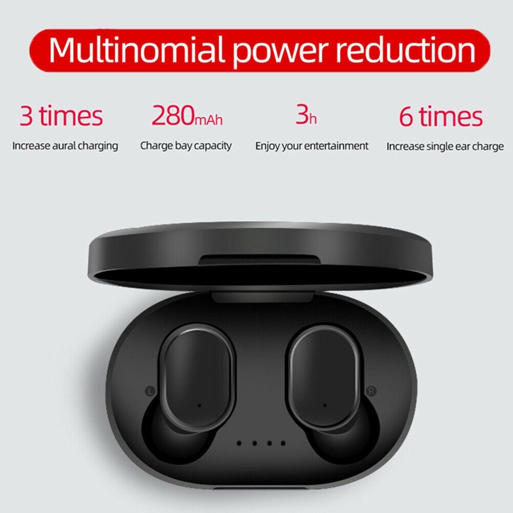 Auriculares TWS A6S, inalámbricos por Bluetooth 5,0, auriculares con micrófono TWS y cancelación de ruido para Xiaomi, iPhone, Huawei y Samsung