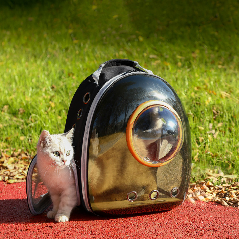 mochila transportin perro suministros para gatos transportin gato Mochila transparente para gato, bolsa de transporte para mascotas, cápsula espacial plegable y transpirable, bolsa de viaje para mascotas al aire libre