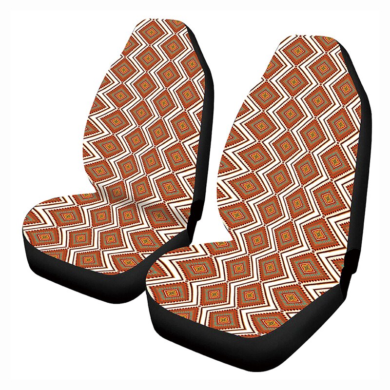 Wit Paard Mandala Veren Print Auto Stoelhoezen Set Van 2, universal Fit Auto Voorstoel Protectors Voor Auto 'S, Suv, Vrachtwagen