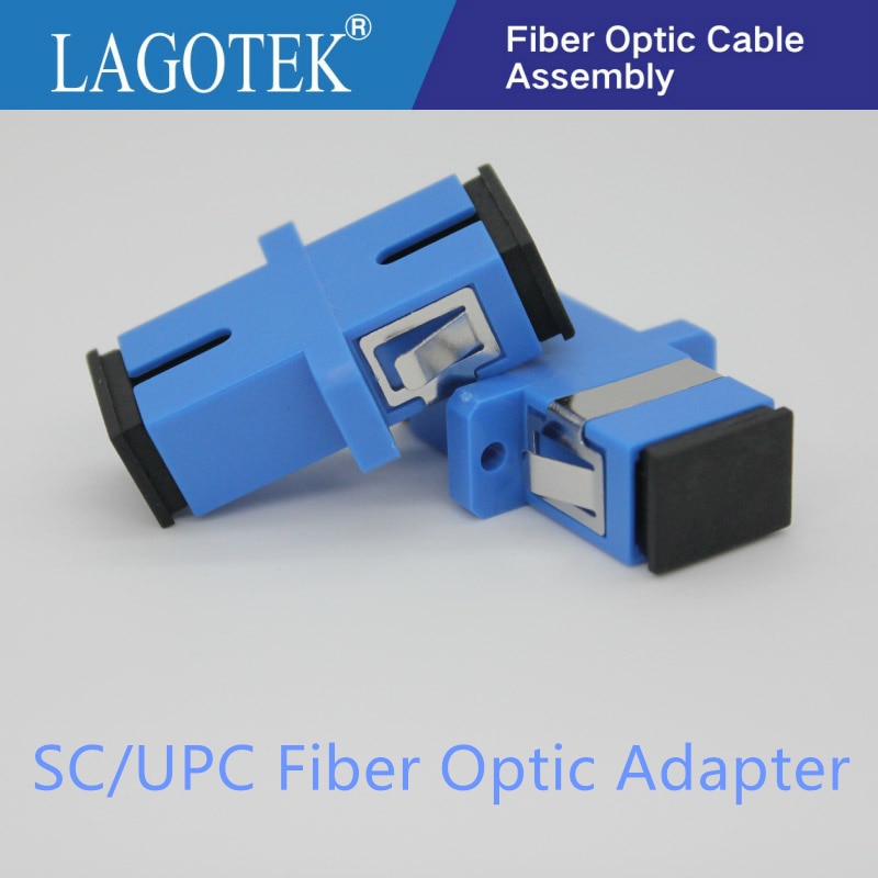 50/100/200/500 piezas UPC SC Simplex de modo único adaptador de fibra óptica SC de fibra óptica acoplador SC UPC fibra brida SC conector