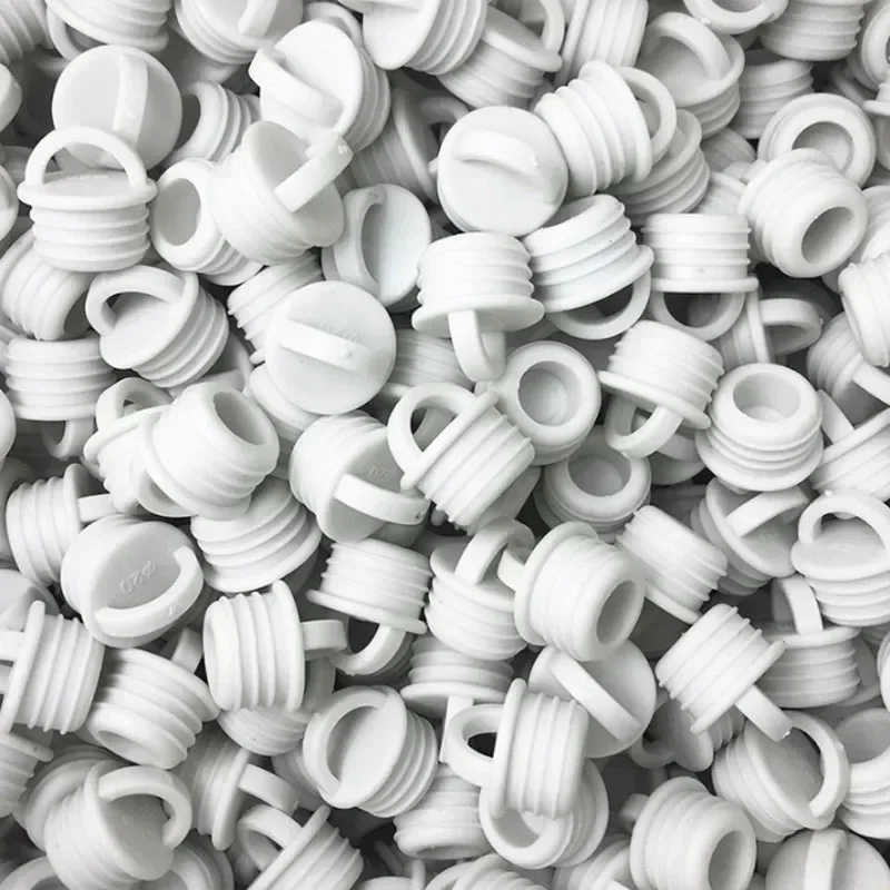 White Mop Bucket Drain Stopper Round Drain Silicone Hole Plug Outfall Cover for Bathroom Laundry Kitchen