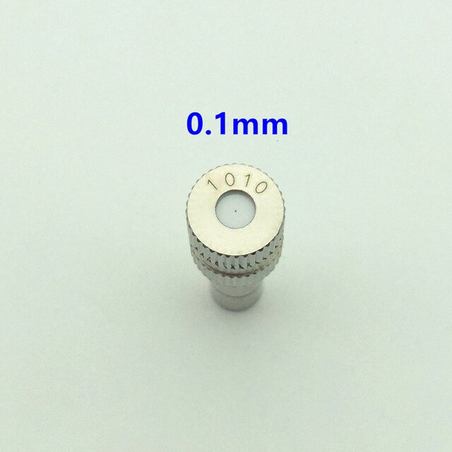 Fog Misting Nozzles Garden Water Mist Spraying System Nozzle Stainless Steel 50 Pcs Low Pressure 0.2mm~0.6mm Sprayers Pump Metal: White