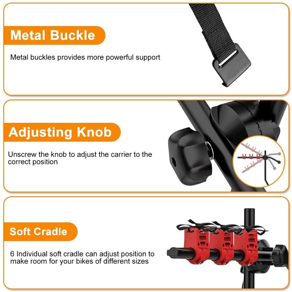 Bike Car Mount Rack Stand Carrier Foldable Bike Carrier Rack Fits Universal Travel&amp; Transit for Hatchback, Saloon, Minivan