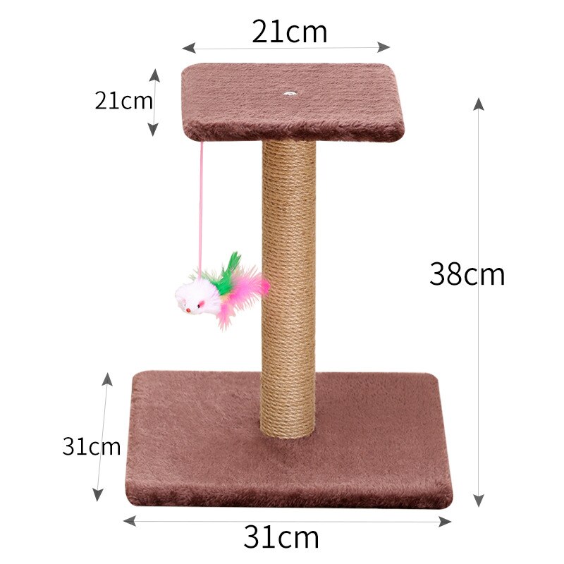 Cat Tree Sisal Rope Climbing Frame Cats Scratching Post Toys Detachable Cat Tree For Cats Kitten Grinding Claw: 4
