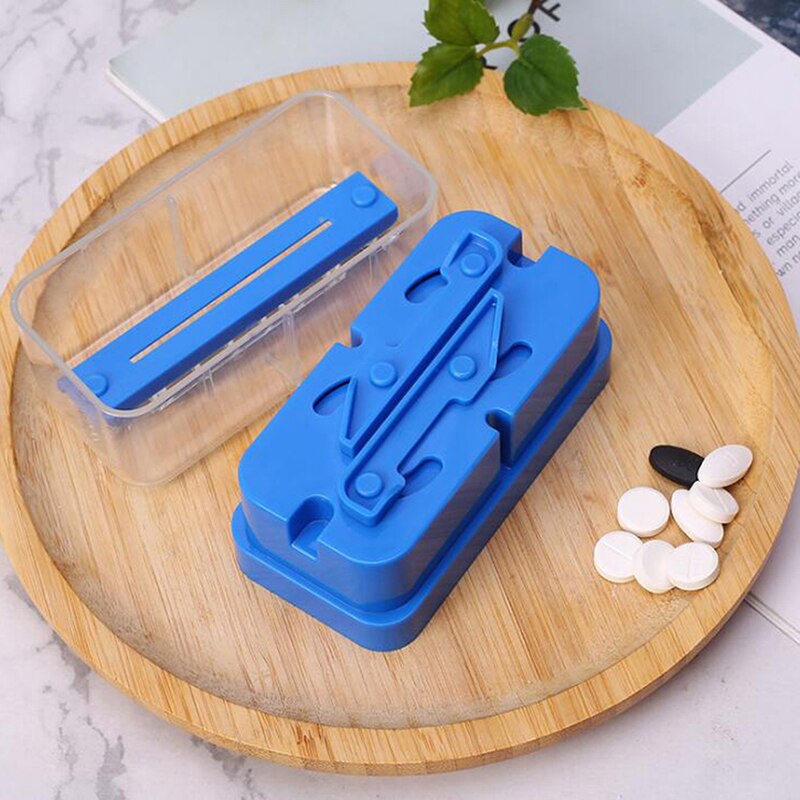 Portable Pill Cutter Splitter Divide Medicine Storage Tablet Splitters Cut Slicer Home Pill Cases Dispenser Pill Box