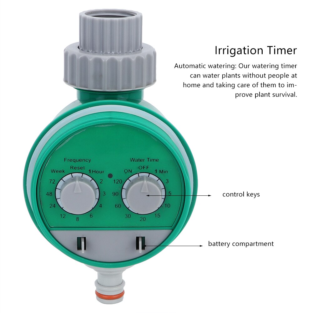 Minuterie d'arrosage de jardin robinet à tournant sphérique automatique électronique numérique minuterie d'eau programmateur d'irrigation de jardin à la maison fleurs intelligentes