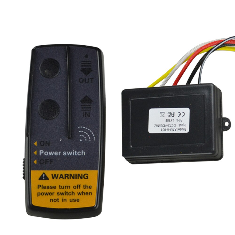 23A 12V 65FT Remote Control Kit Wireless Winch Remote Control Switch For Truck Jeep ATV SUV Winch Universal Switch(No Battery)