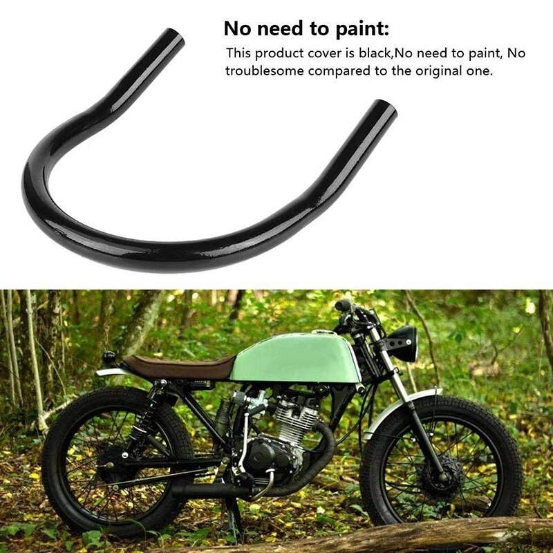 Montaje de soporte de montaje de marco de asiento trasero de motocicleta montaje de aro de bucle (210mm curvado)