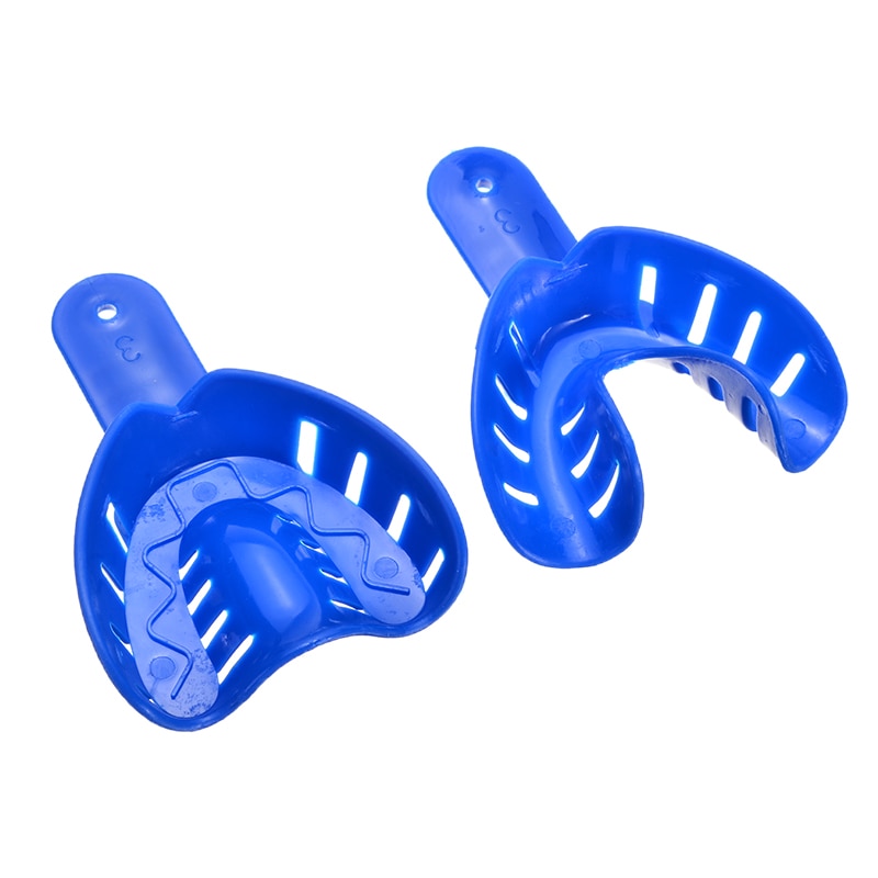 12 stks/set Plastic Tanden Houder Trays Tandindruk Trays Centrale Supply Duurzaam Dental Care Tanden Houder Voor Tandheelkundige Gereedschap