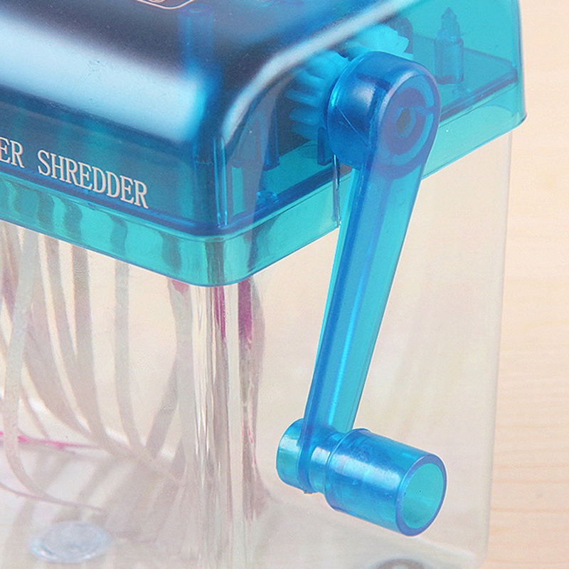 A6 Kleine Draagbare Mini Handleiding Shredder Gesneden Papier Voor Home Office