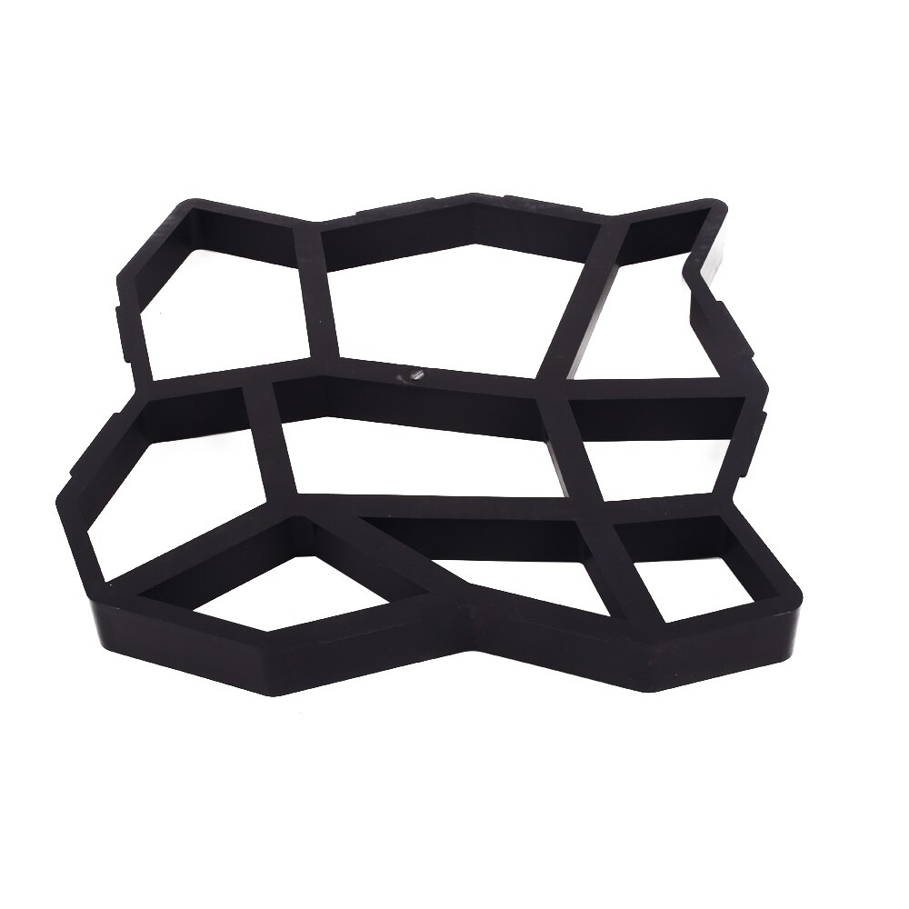 Durable Cement Mold 36*36 Irregular Shape Black Paving Driveway Pavement Stone