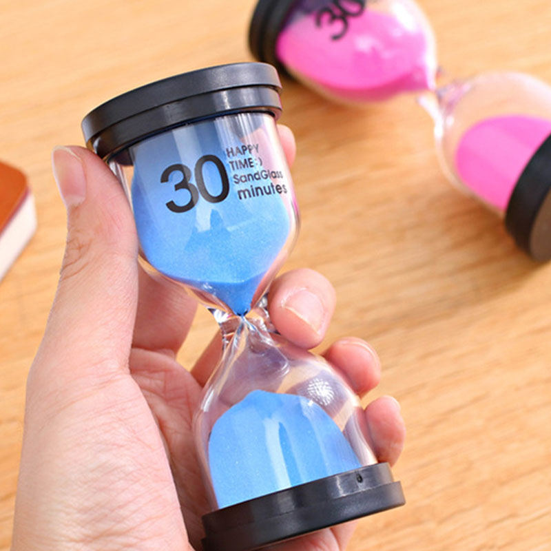 Desktop Sand Clock Timer 10 Minutes / 15 Minutes / 30 Minutes Children's Brushing Striking Hourglass Timer Home Decorations