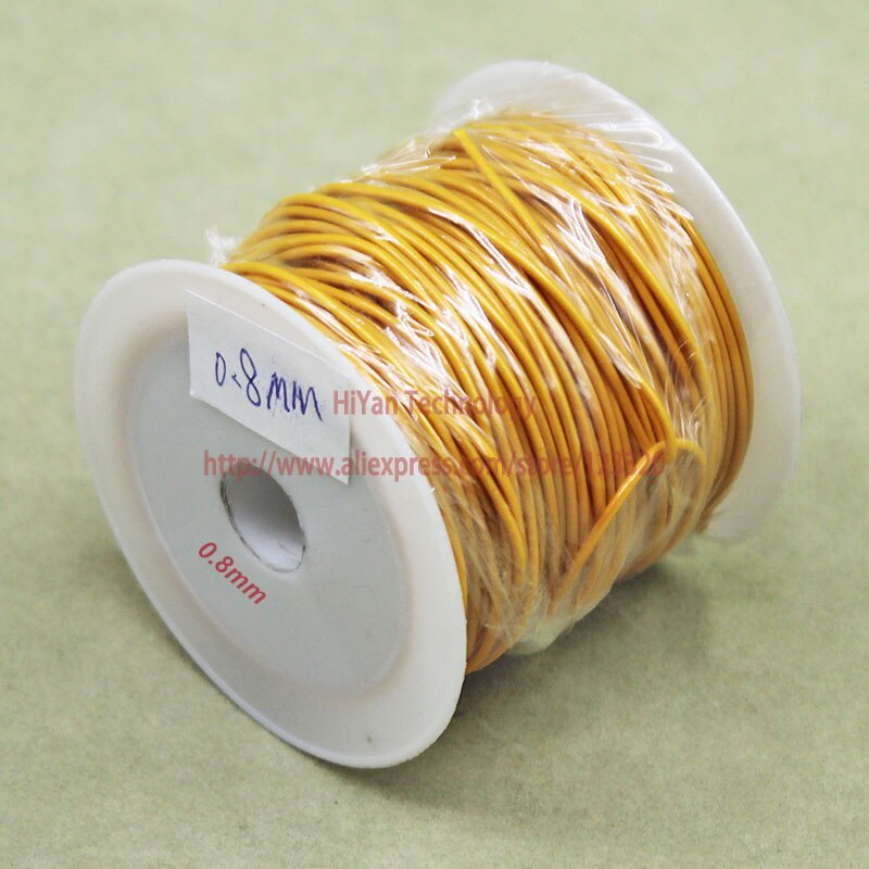 (20 meter/parti) trippelisolert kobbertråd blank kobberdiameter 0.8mm utvendig diameter 1.0mm trippelisolert viklingstråd