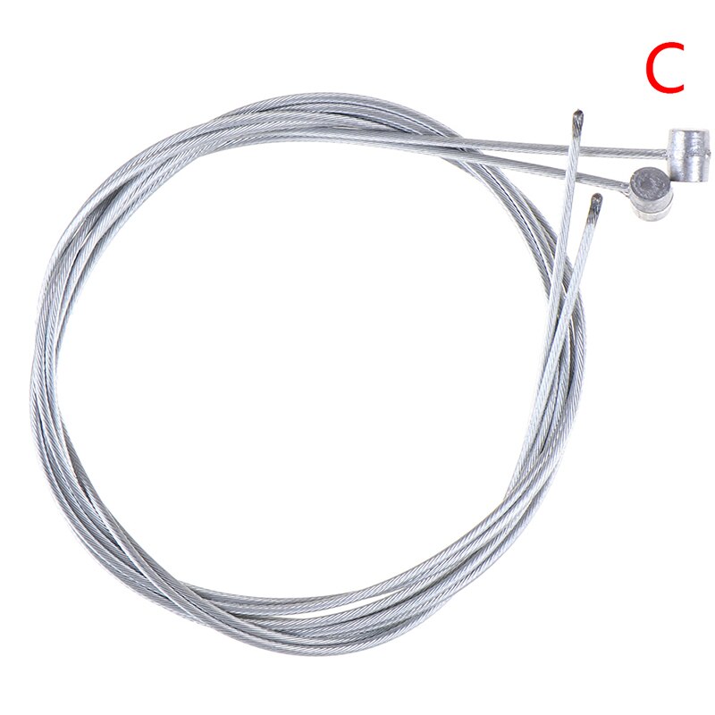 2 stk cykel gear kabel universal mtb landevejscykel cykel indre bremse kabel kerne wire bremse linje kabler tilbehør: C