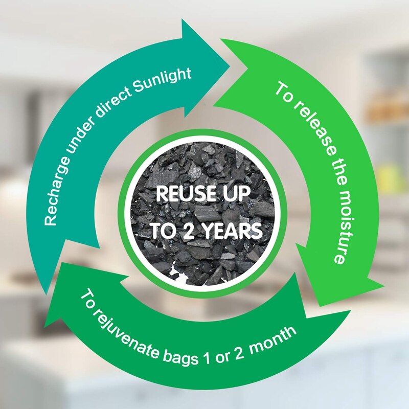 Pack de 24 bolsas Purificadoras de aire de carbón de bambú para zapatos bolsas Purificadoras de aire naturales eliminadoras de olores de carbón activado