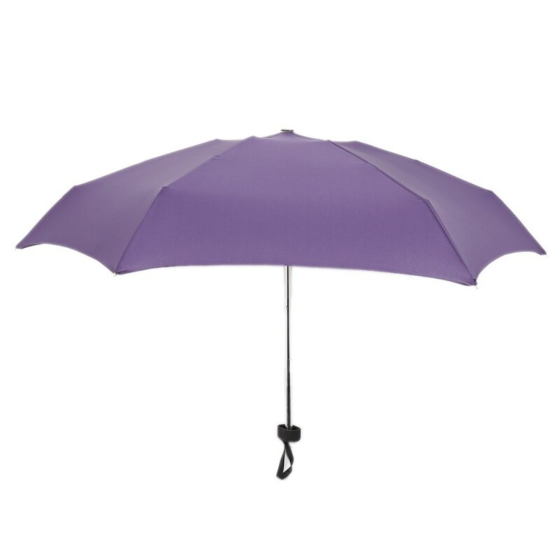 Mini Pocket Umbrella Men's Umbrella Windproof Folding Umbrellas Compact Rain Umbrella: plum