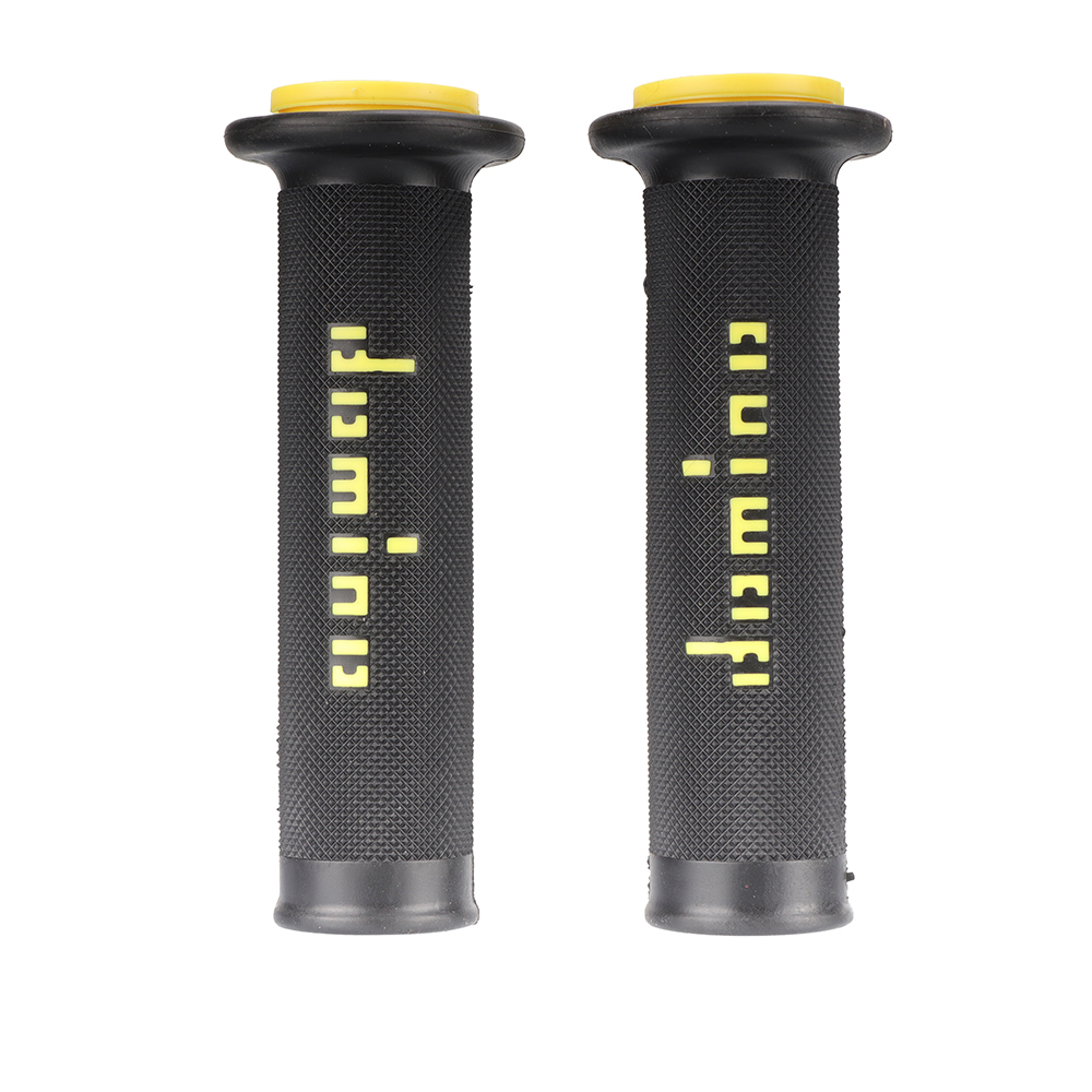 7/8 Zoll 22 24mm Motorrad griffe Lenker griff griffe Domino Dirt Bike Racing Motocross Gel Gummi bremsen Universal griffe: Gelb