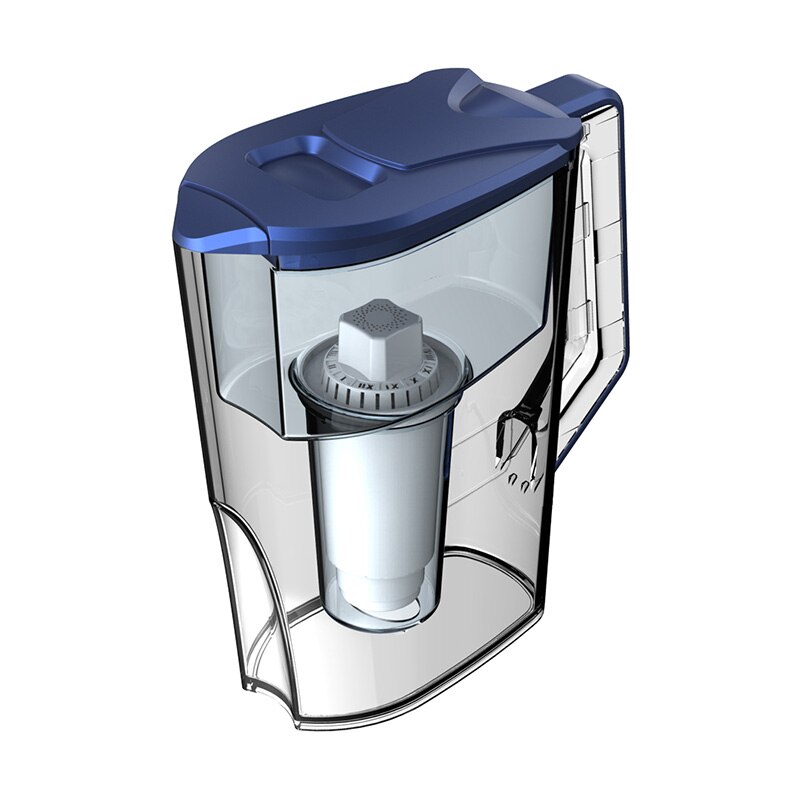 2.5l vannholdige vannrensere alkaliske filter vannkokere kjøkken vannrensingsfilter (med filter): Blå