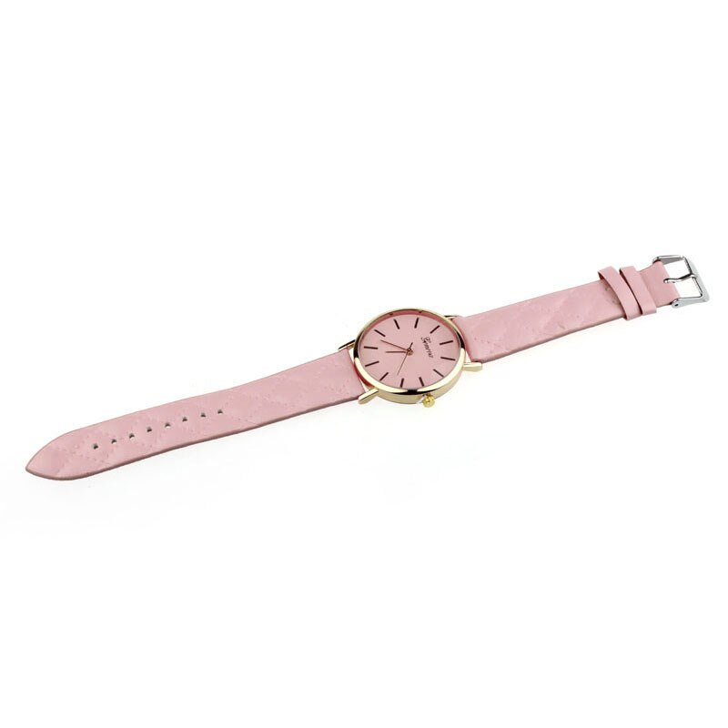 horloge vrouwen Checkers Faux dame jurk horloge, vrouwen Casual Lederen quartz-horloge Analoog horloge relogios feminino