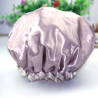 Satin Bonnet Hair Care Caps Sleeping Hat Night Sleep Cap Head Cover For Bath Women Men Unisex Cap: Light Champagne