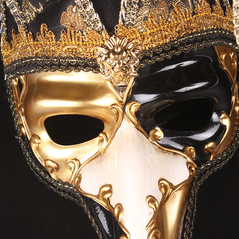 PVC Long Nose Masquerade Masks Venetian Mask For Parties Man Costume Halloween Venice Masque Carnival Maske Anonymous Masks