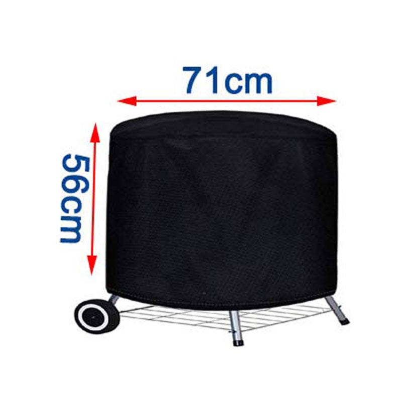 210D Outdoor Round Barbecue Cover Weber Heavy Duty Grill Cover Fire Pit Stove Waterproof Cover Gas Charcoal Electric BBQ Cover: green