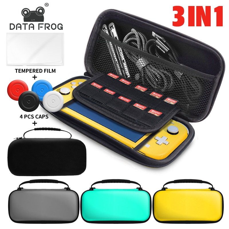 DATA FROG-funda protectora portátil para Nintendo Switch Lite, bolsa de almacenamiento de viaje para Mini consola Nintendo Switch NS