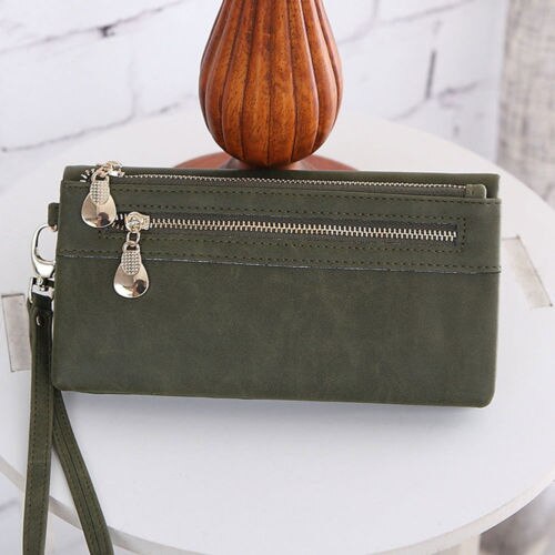 Neue Beiläufige Lange Frauen ferse Geldbörsen Box Brieftaschen Karte Halter Mobile handtasche fall lagerung tasche hause: C1