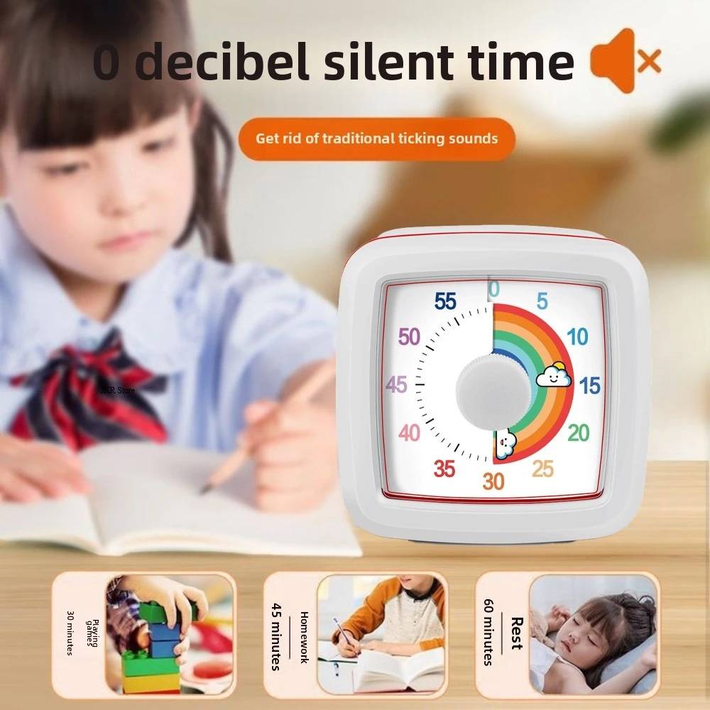 -selling Visual Timer 60 Minutes Countdown Suitable for Children and Adults Silent Classroom Timer for Home and School Clock