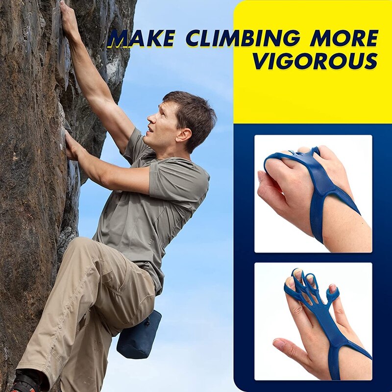 6 Pieces Strength Training Grip Strengtheners Hand Strength Grip Exerciser Finger Expander And Grip Strength Trainer