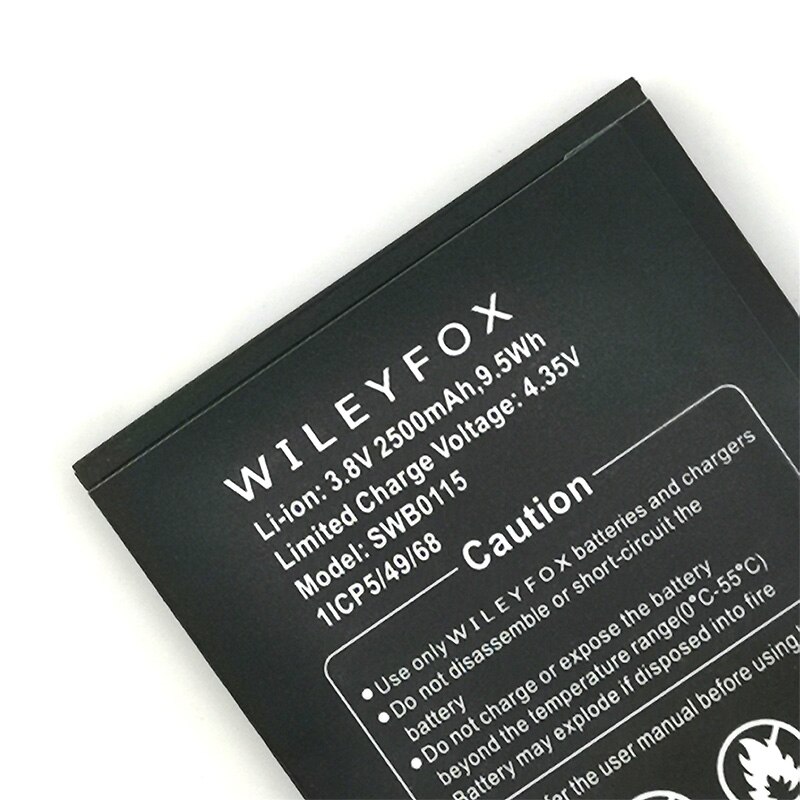 batería SWB0115 Original de 2500mAh para teléfono Wileyfox Swift, en Stock, última producción, batería de + número de seguimiento