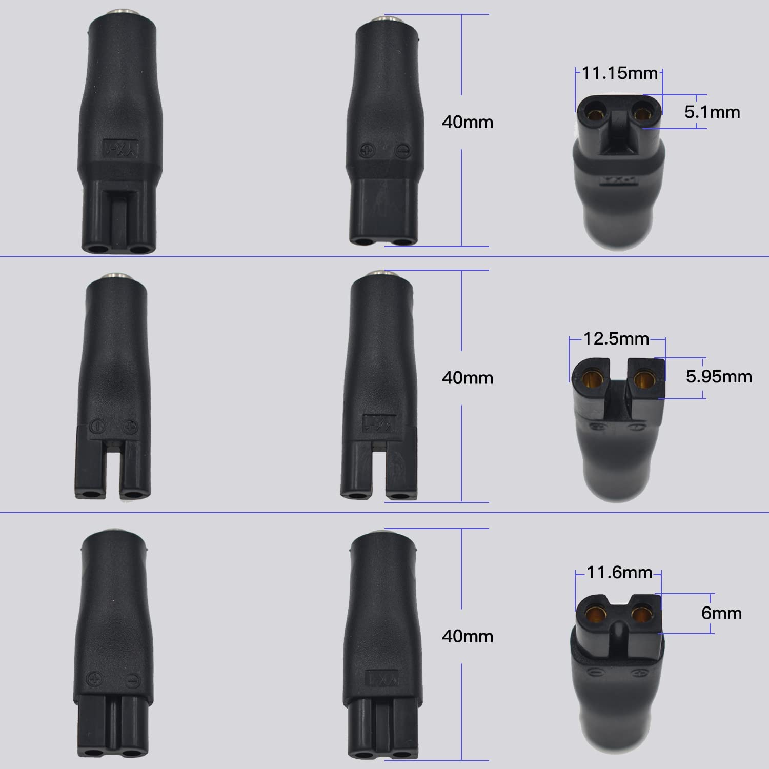 9 Pcs Vervanging Netsnoer 5V Lader Usb Adapter Geschikt Voor Alle Soorten Elektrische Tondeuse, baard Trimmers, Scheerapparaten